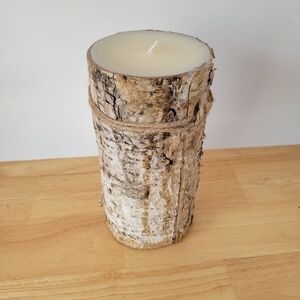 White Birch Candle Log Candle